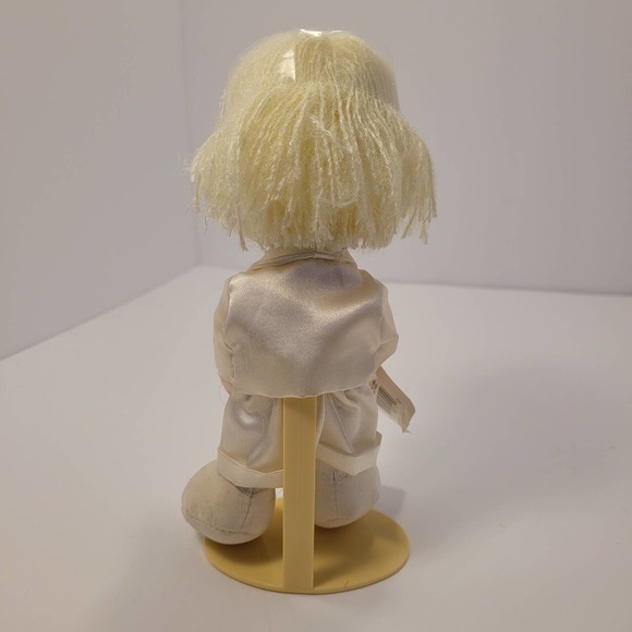 Precious Moments NWT 1990 Soft Ring Bearer Doll With Stand - Picture 4 of 7